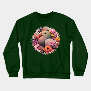 Floral Pigeon Crewneck Sweatshirt